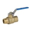 Ball valve Type: 1615 Brass/PTFE/NBR Full bore KIWA Handle PN10 Internal thread (BSPP)/External thread (BSPT) 3/8" (10)